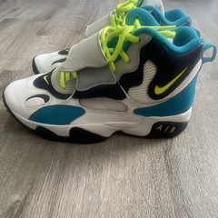 Nike Air Max Speed Turf Sneaker Kids US 7Y White/Blue/Green 535735-400
