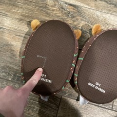 ORIGINAL SQUISHMALLOWS Christmas Reindeer Slippers Size 13-1 Kids Used
