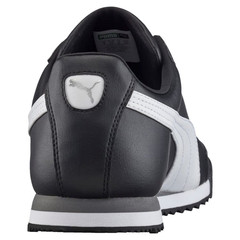 PUMA BIG KIDS ROMA BASIC JR – 354259-01 BLACK/WHITE **FINAL SALE ITEM**