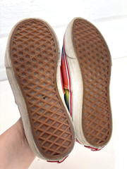 Vans Rainbow Glitter Era Shoes Kids Size 2.5 Low Lace Up Sneakers Off the Wall