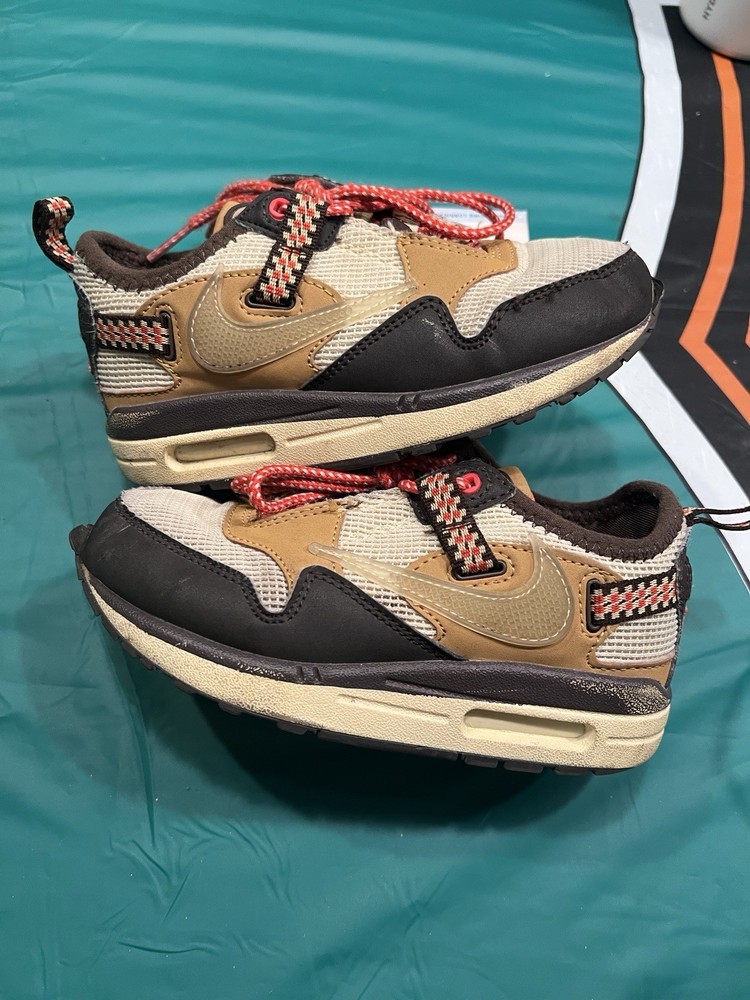 Air Max 1 Travis Scott Low Baroque Brown PS Size 12C Used See All Photos