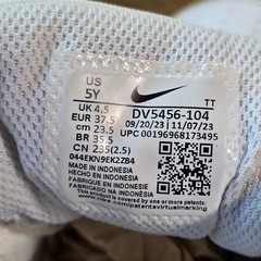 Nike Court Borough Allday Play Kid’s Sneakers Size 5Y White