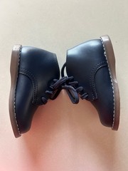 Footmate Todd baby size 6.5 Navy Classic Hard Bottom Hi Top Dress New