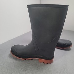 Kids Unisex Rubber Rain/Mud Boots Chain Link Sole Black Size 3 Canada Fishing
