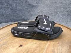 Nike Comfort Slide 2 Sandals Youth Size 3Y Black Swoosh Memory Foam 415205-002