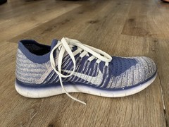Nike Free RN Flyknit Youth Blue White Running Shoes US6 UK5.5 EUR38.5