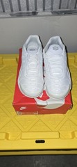 New Nike Air Max Plus GS White Silver Youth US Size 6Y UK 5.5 EU 38.5 CW7044 100