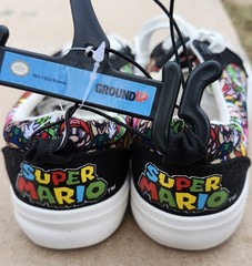 Ground Up Super Mario Multicolor Kids‘ Sneakers Size 1 Mario Luigi Peach Yoshi