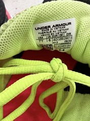 Under Armour Assert Running Shoes Youth Size 7Y Black Pink Lime Green EU 40