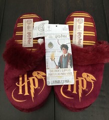 Harry Potter Hogwarts School HP Logo Snitch Kids Slippers 13Y UK 12 13 EU 30 31