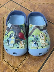 Crocs Classic Clog Bluey & Bingo Blue Unisex Kids Slip-On Lightweight C11