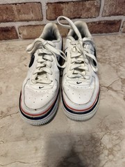 Nike Air Force 1 LV8 1 Low GS White Ribbon Blue Grade School Size 6Y CW0984-100
