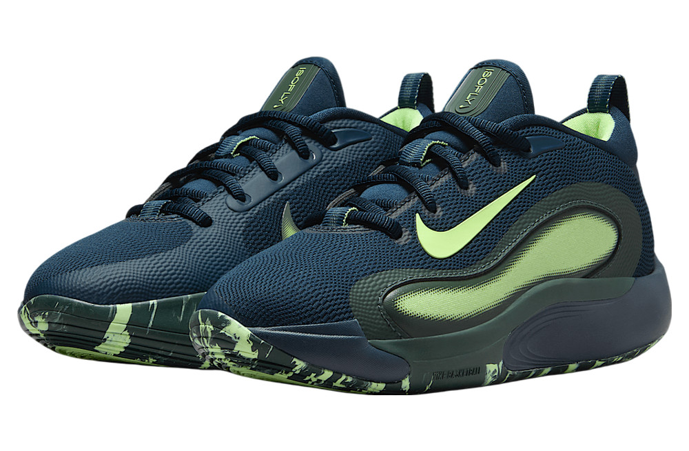 Nike Isofly GS Total Navy Green Size 6.5Y Basketball Hoopers Shoes FN4384 400
