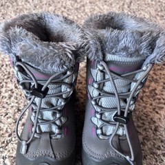 Columbia Bugaboot Plus IV Omni-Heat Thermal Waterproof Boots Kids Girls Size 4