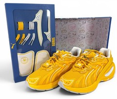 PUMA Sonic the Hedgehog Inverse TAILS Yellow Junior Youth Sneakers Size 4