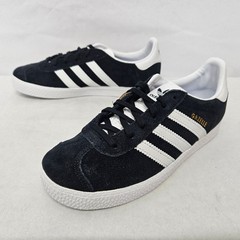 Adidas Gazelle J Casual Sneakers BB2502 Core Black White Gold Kids Size 5