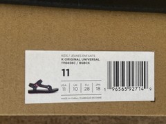 Teva Kids Original Multicolor Universal Sandal, Black Pink Size 11C NEW