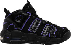 Authentic New Nike Air More Uptempo Low Black Action Grape 4.5 Gs
