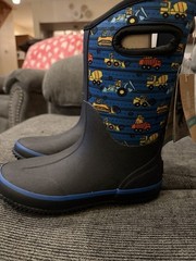 LongCone Kids Mud Boots Construction Monsters Size 4 Big Kids