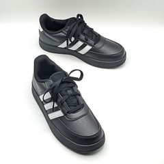 Adidas “Breaknet 2.0” Kid’s & Youth Lifestyle Court Lace Shoes (Black/White) NEW