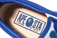 A BATHING APE BAPE Blue ABC Camo Ape Head Slip On Kids Shoe US sz 1 PS 20cm $165