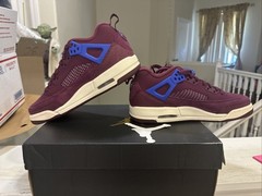 Jordan Spizike Low GS Bordeaux/Hyper Royal Sail 4Y Women’s Size 6 FQ3950-641