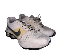 Nike Shox Deliver White Leather Training Running Shoe 318130-120 Youth Size 6Y