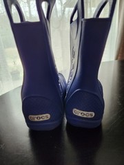 Crocs Unisex Childrens Kids Pull On Rain Boots Mud Boots Wellies Size 10