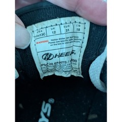 Heelys Pro 20 Prints Skeleton Skate Shoes Black White Kids Youth 13C HES101890