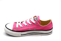 CONVERSE CHUCK TAYLOR ALL STAR 3J238 PINK WHITE CANVAS CASUAL LITTLE KIDS SHOE