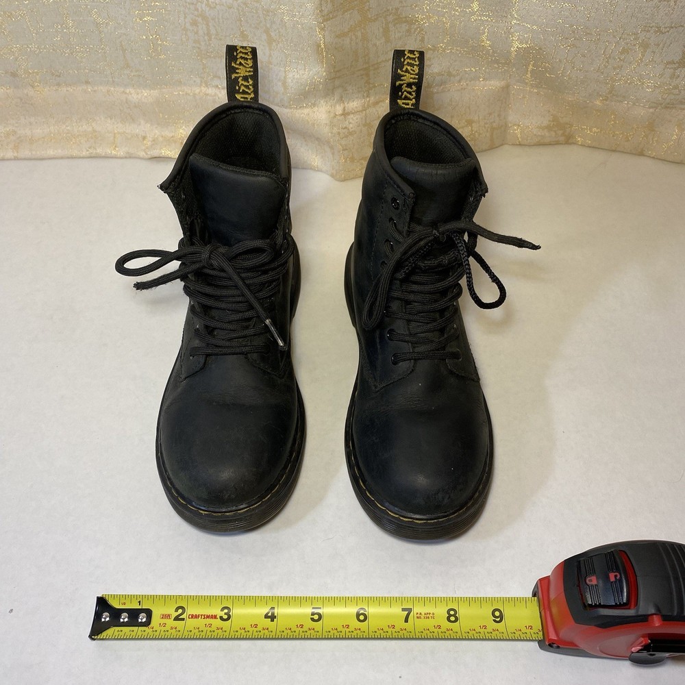 Dr. Martens 1460 Waterproof Black Leather Youth US 3 Ankle Boots