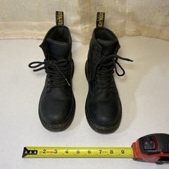 Dr. Martens 1460 Waterproof Black Leather Youth US 3 Ankle Boots