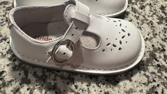 Stride Rite Beatrix Buckle Leather Mary Jane Shoes White Kids 7W