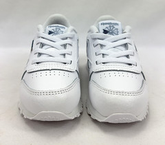 Reebok Classic Leather Running Sneaker Shoes White/Blue Infant/Toddler Sz 9 NIB