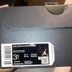 Pre-owned Jordan 6 Retro Electric Green /gs Size 3.5y