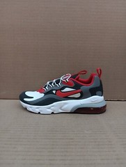 Nike Air Max 270 Rt (Ps) Style- Bq0102, Grey/red/black, Sz 2.5