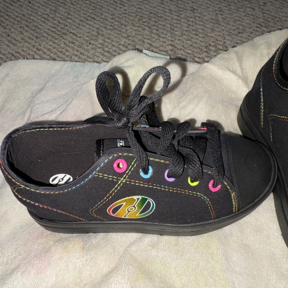 Heelys Black Pink Multicolor Kids Sneaker with Wheels UK Size 13