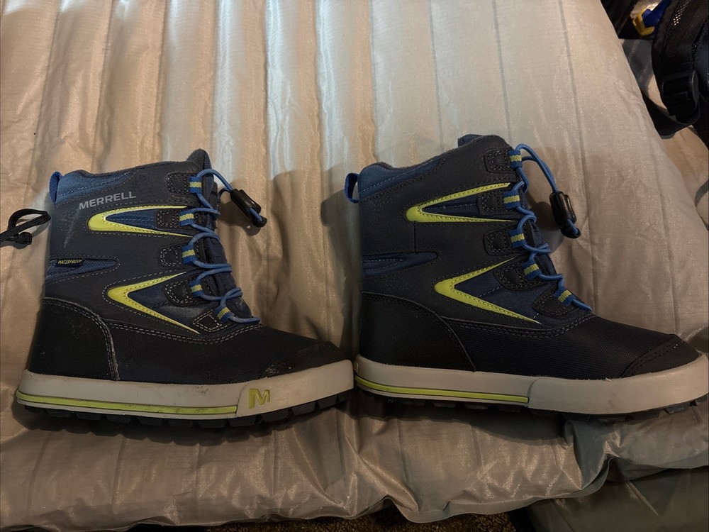 Merrell Kids Snowbank 3.0 Waterproof Winter Boots Size 12M 25F