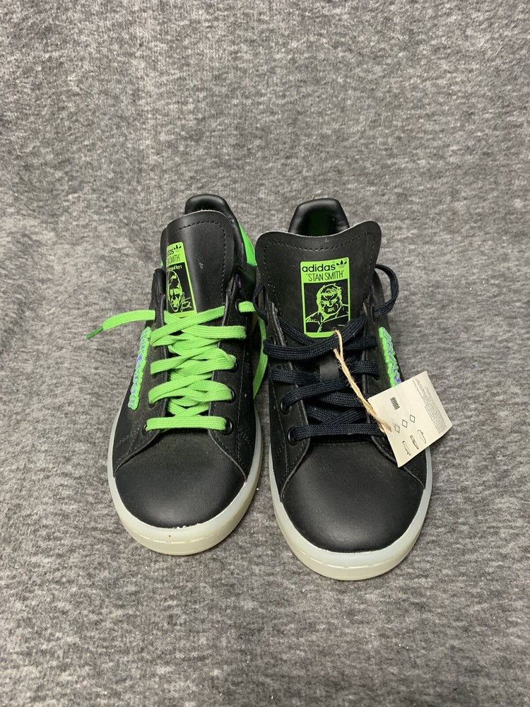 Adidas Stan Smith J X Marvel HULK SMASH Size 4