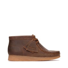 Clarks Older Boys Wallabee Boot O Beeswax Brown