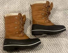 DSG Kids Winter Boots Brown Black 200g 3M Thinsulate Water Resistant Size 4M