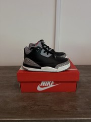 Nike Air Jordan 3 Retro Black Cement Sneakers Replacement Box Toddler’s Size 9C