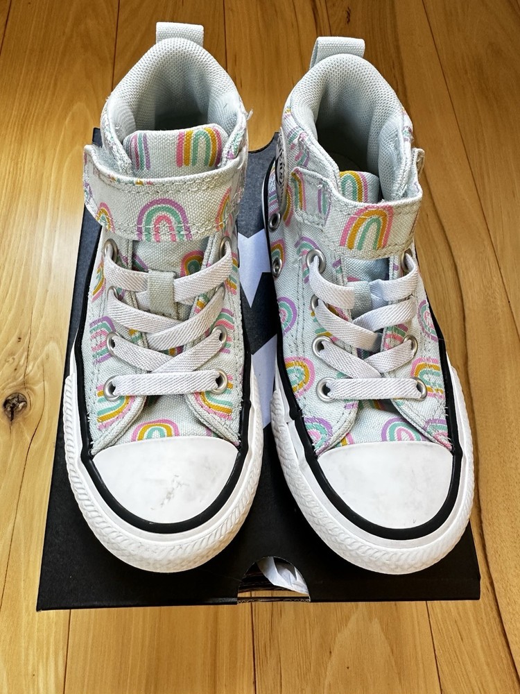 Converse Chuck Taylor All Star Malden Street Blue Rainbows 11.5 US Youth
