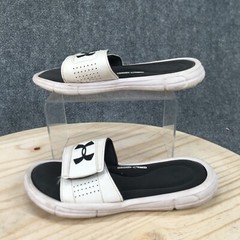 Under Armour Sandals Youth 5 Ignite 5 Slide White Slip On Comfort 1287320-100