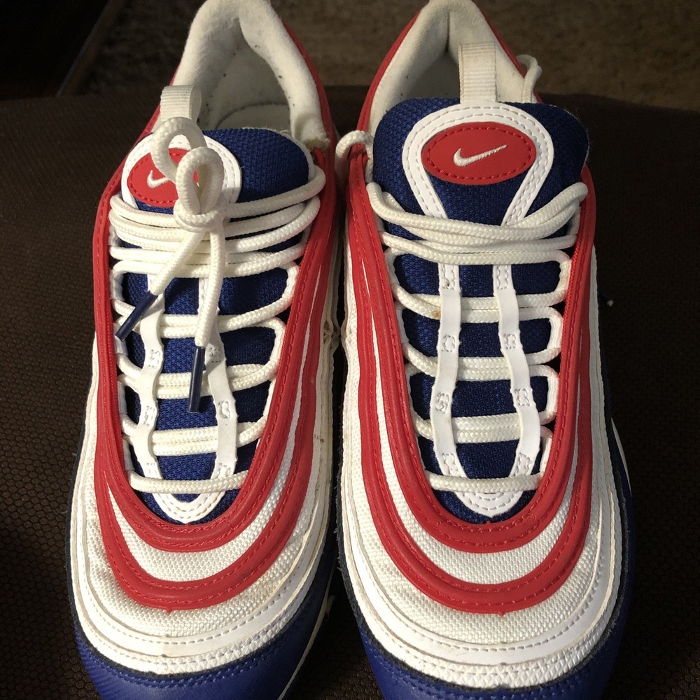 Sz 6.5Y Nike Air Max 97 (GS) White University Red Size Woman’s 8 CW5856-100, USA