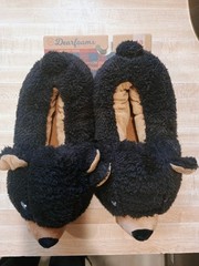 Dearfoams Youth Bear Slippers Size 4/5