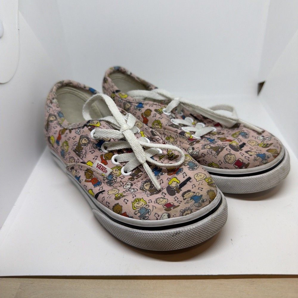 2017 Vans X Peanuts Toddler Size 9c Pre-owned Pink Girls Snoopy