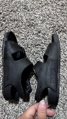 Birkenstock Men’s Black Two-Strap Buckle Slide Sandals Synthetic