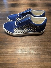 VANS FLAME OLD SKOOL CHECKERBOARD REFLECTIVE SIZE 5Y/6.5W NWB RARE (VN0A4UHZ7WM)