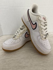 Nike Air Force One LV8 GS “ just Do It” 4Y White Pink Glaze Colorway #DB4542-100